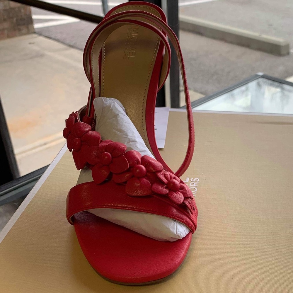 MK Floral heels sandals